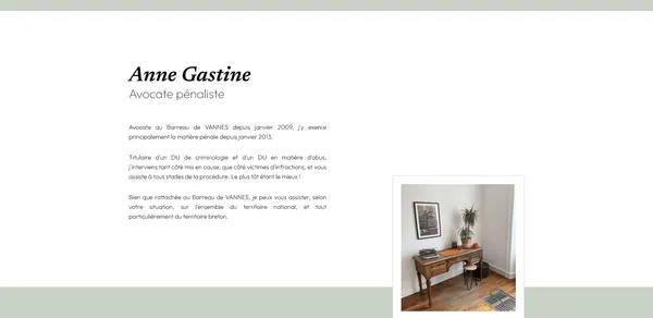 Site web de Anne Gastine