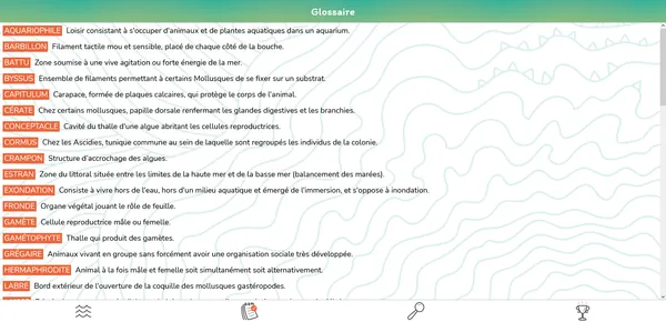 Capture d'écran d'une autre page de Bernic&Clic